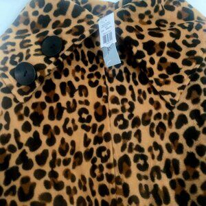 Cape Animal Print Layer Coat